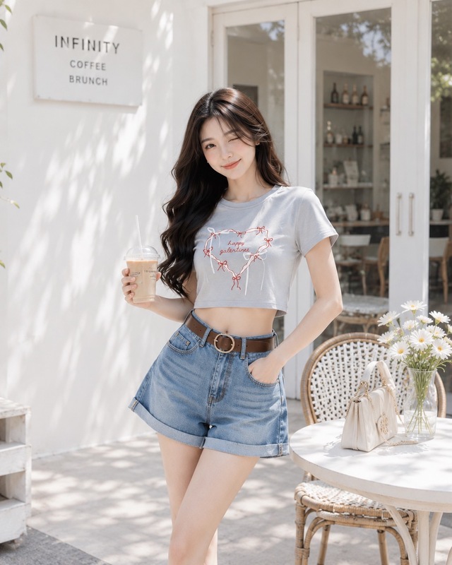 Deja Amazing愛心短版Tee