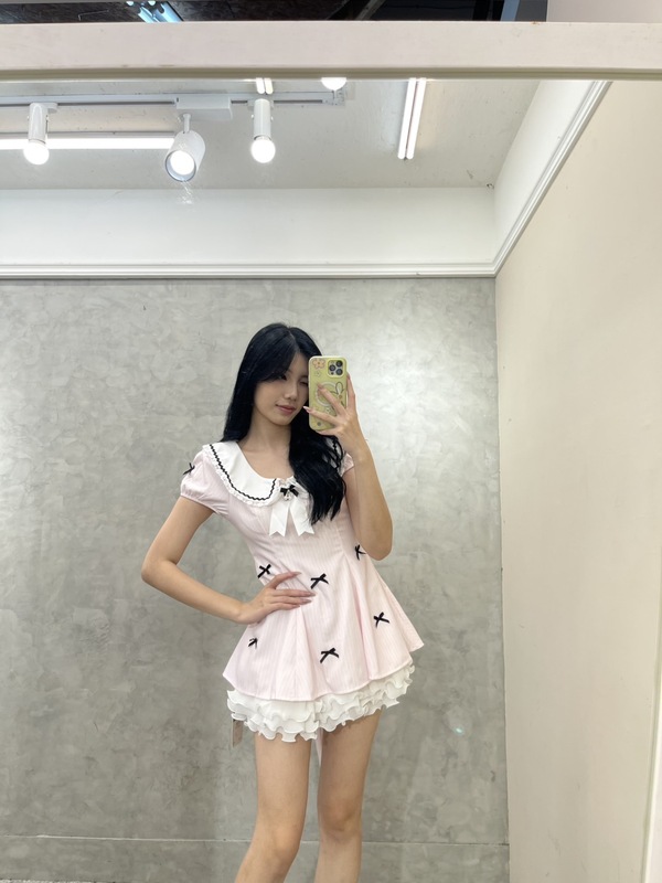 amazing.com.tw 【甜心蝴蝶結蛋糕褲裙洋裝】 把少女心全部穿在身上