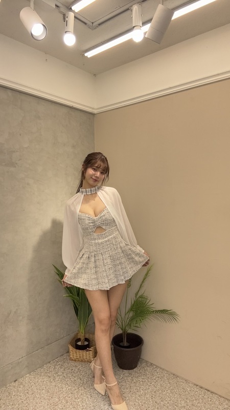 氣質格紋套裝裙 融合優雅與俏皮的設計